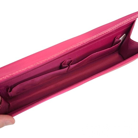 Y2K Pink Sequined Boxy Clutch Purse - Picture 5 of 7